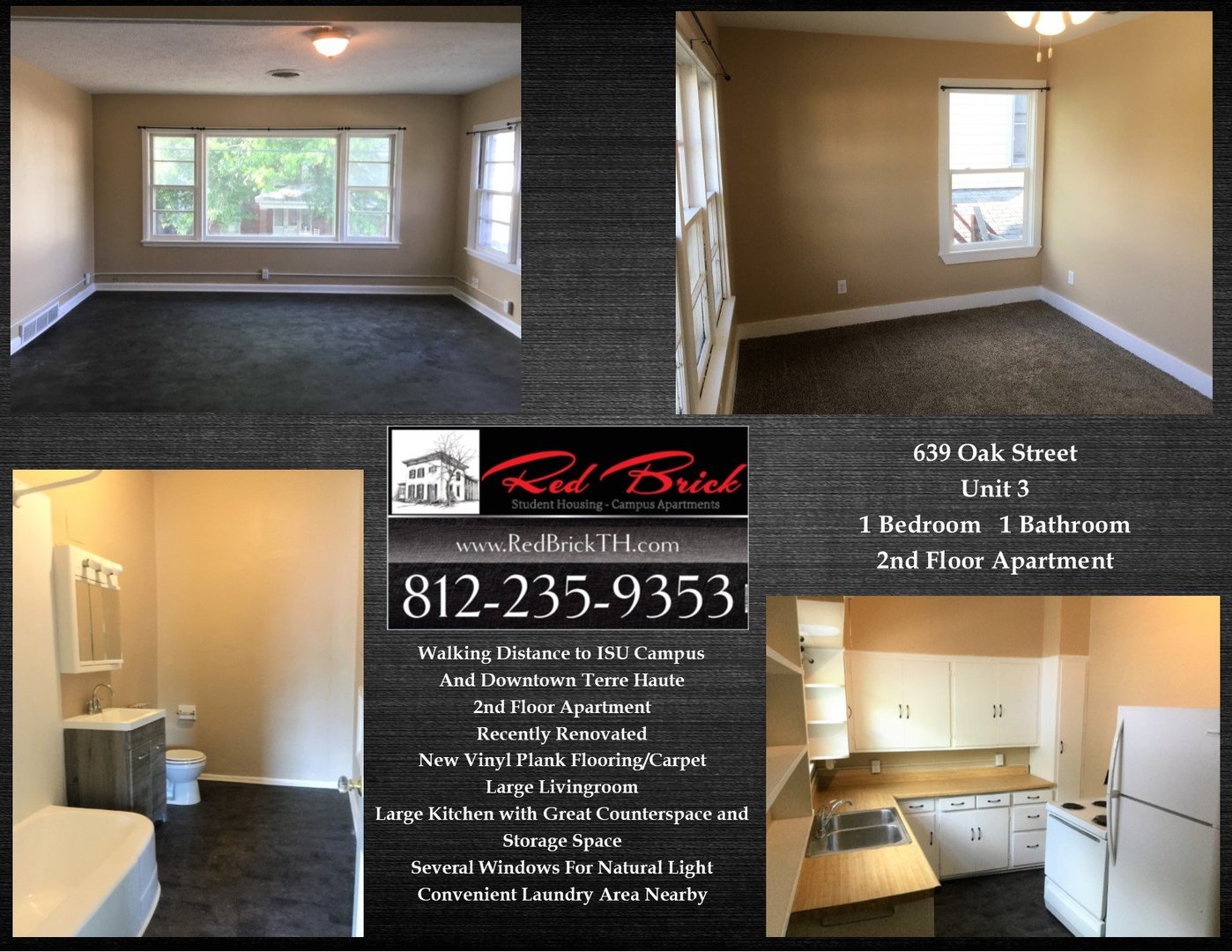 639 Oak Street Unit 3 Terre Haute In 47807